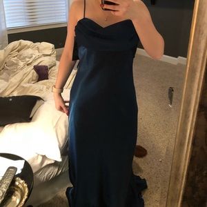 Blue slip prom dress with tags size 10